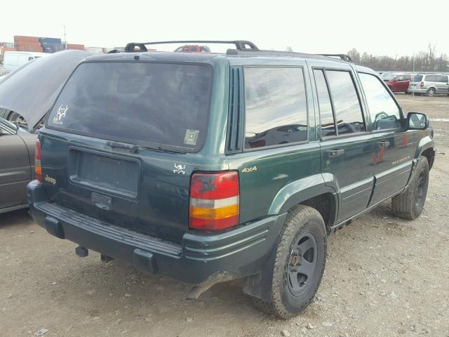 1J4GZ78S1TC403355 - 1996 JEEP GRAND CHER GREEN photo 4