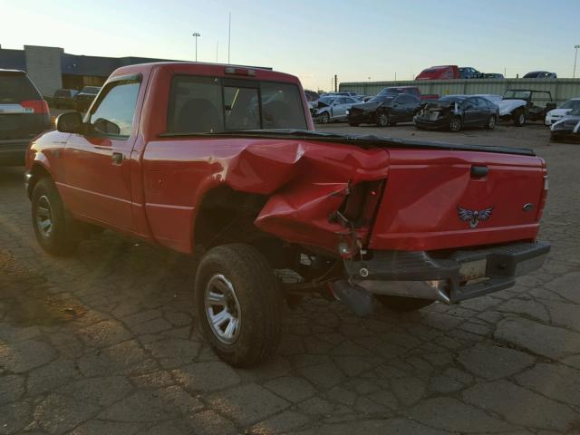 1FTYR10D62TA00197 - 2002 FORD RANGER RED photo 3