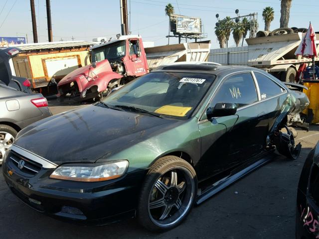 1HGCG22501A028682 - 2001 HONDA ACCORD EX GREEN photo 2