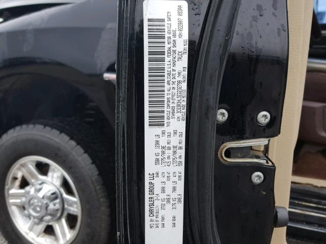 3C63R3HL5EG232798 - 2014 RAM 3500 SLT BLACK photo 10