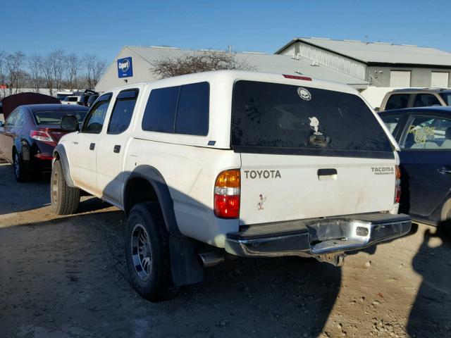 5TEGN92N74Z413133 - 2004 TOYOTA TACOMA DOU WHITE photo 3