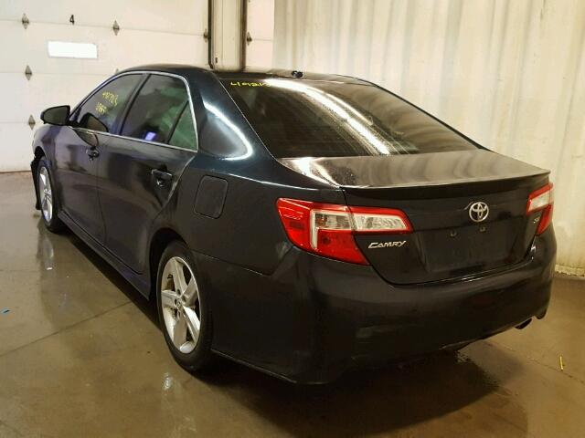 4T1BF1FK7CU012452 - 2012 TOYOTA CAMRY BASE BLUE photo 3