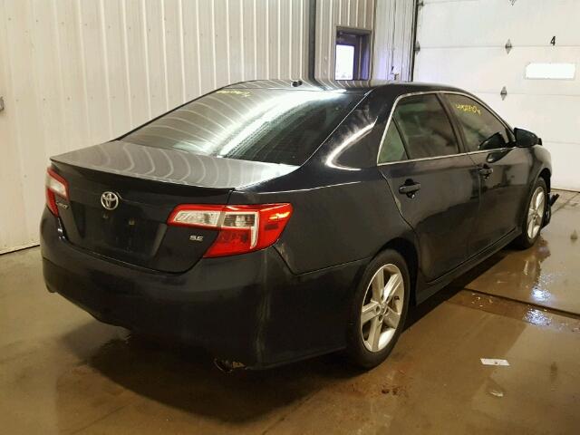 4T1BF1FK7CU012452 - 2012 TOYOTA CAMRY BASE BLUE photo 4
