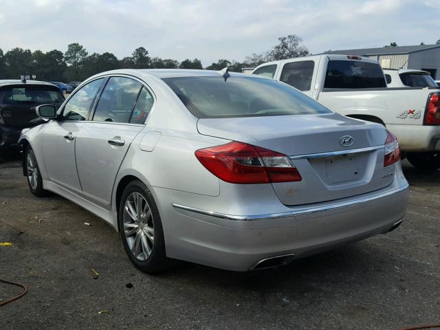 KMHGC4DD0EU265510 - 2014 HYUNDAI GENESIS 3. SILVER photo 3