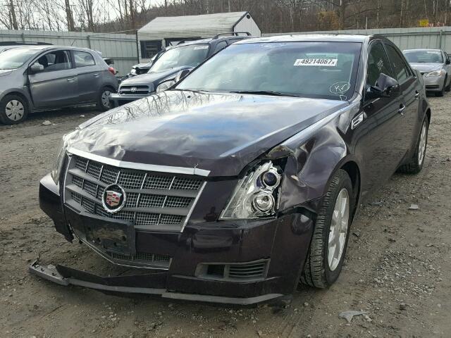 1G6DR57V780176001 - 2008 CADILLAC CTS HI FEA PURPLE photo 2