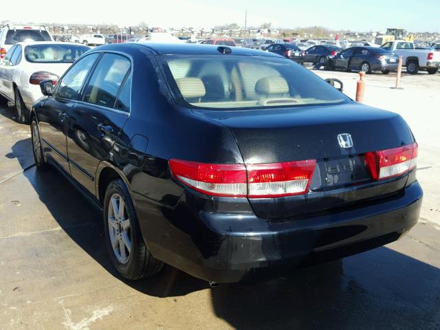 1HGCM66564A016129 - 2004 HONDA ACCORD EX BLACK photo 3