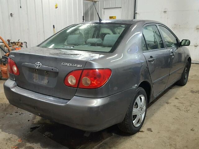 2T1BR32E27C781998 - 2007 TOYOTA COROLLA CE GRAY photo 4