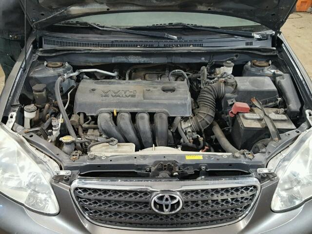 2T1BR32E27C781998 - 2007 TOYOTA COROLLA CE GRAY photo 7