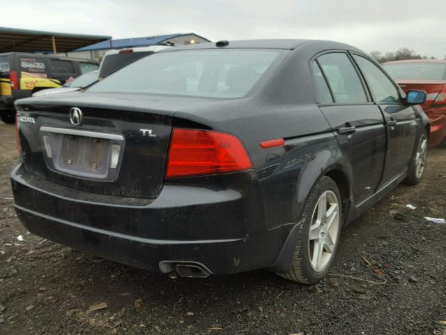 19UUA66245A062529 - 2005 ACURA TL BLACK photo 4