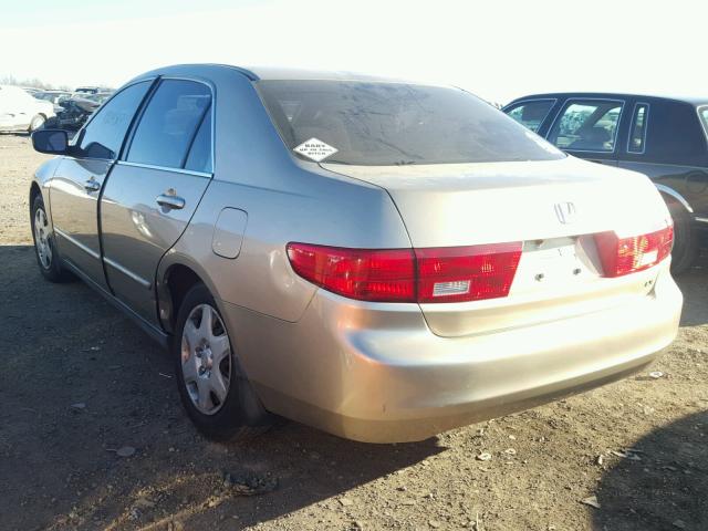 1HGCM56445A106348 - 2005 HONDA ACCORD LX TAN photo 3