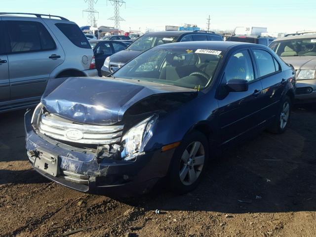 3FAHP07Z87R248287 - 2007 FORD FUSION SE BLUE photo 2