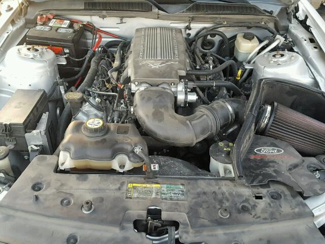 1ZVHT82HX75259505 - 2007 FORD MUSTANG GT SILVER photo 7