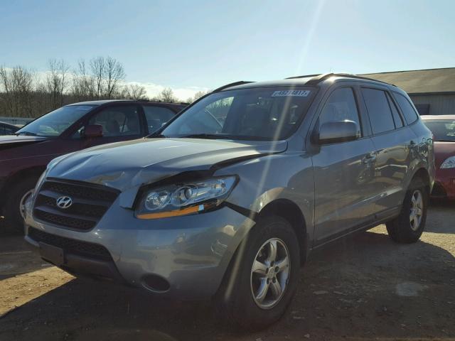 5NMSG73D18H208489 - 2008 HYUNDAI SANTA FE G GRAY photo 2