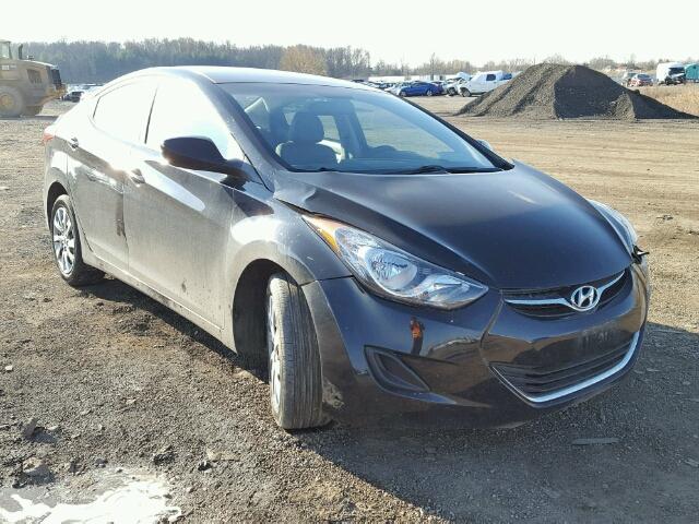 KMHDH4AE5CU456614 - 2012 HYUNDAI ELANTRA GL BLACK photo 1