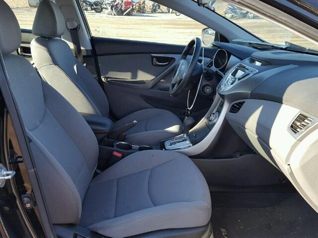 KMHDH4AE5CU456614 - 2012 HYUNDAI ELANTRA GL BLACK photo 5