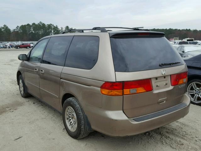 5FNRL18644B000278 - 2004 HONDA ODYSSEY EX GOLD photo 3