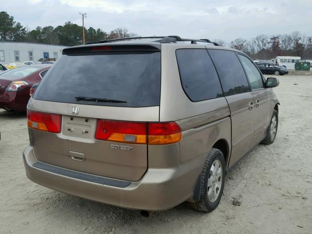 5FNRL18644B000278 - 2004 HONDA ODYSSEY EX GOLD photo 4