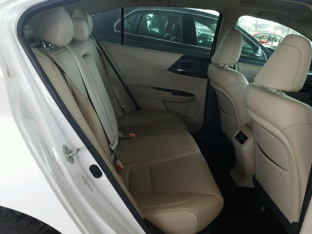 1HGCR2F85DA011072 - 2013 HONDA ACCORD EXL WHITE photo 6