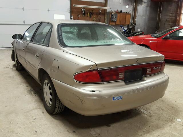 2G4WS52JX31285107 - 2003 BUICK CENTURY CU TAN photo 3