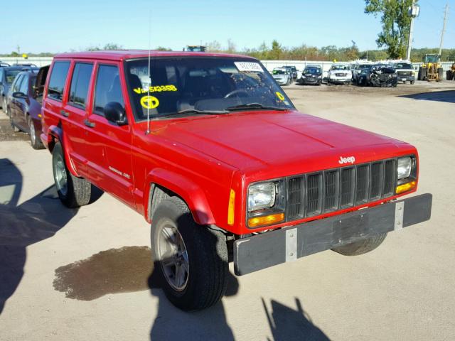 1J4FT58S61L512358 - 2001 JEEP CHEROKEE C RED photo 1