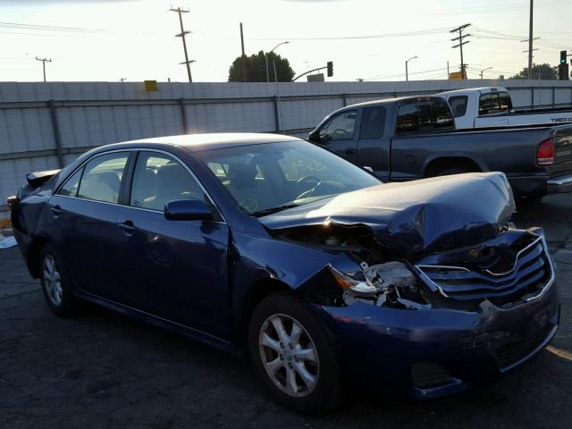 4T1BF3EK5BU765747 - 2011 TOYOTA CAMRY BASE BLUE photo 1