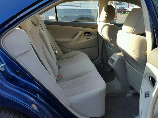 4T1BF3EK5BU765747 - 2011 TOYOTA CAMRY BASE BLUE photo 6
