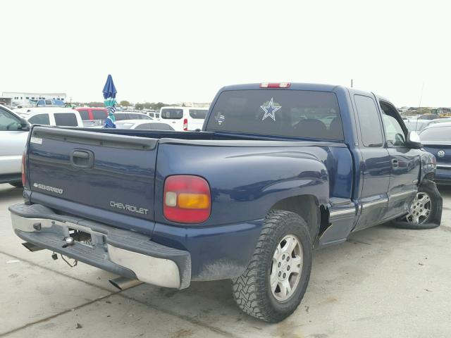 1GCEC19T62Z313049 - 2002 CHEVROLET SILVERADO BLUE photo 4