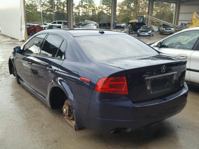 19UUA65534AQ00658 - 2004 ACURA TL BLUE photo 3