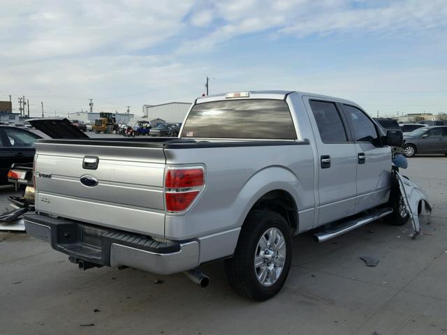 1FTEW1C82AFC63701 - 2010 FORD F150 SUPER SILVER photo 4