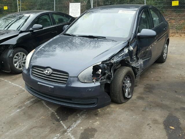 KMHCN46C69U348541 - 2009 HYUNDAI ACCENT GLS GRAY photo 2