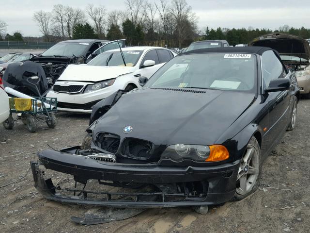 WBABS33402PG85730 - 2002 BMW 325 CI BLACK photo 2