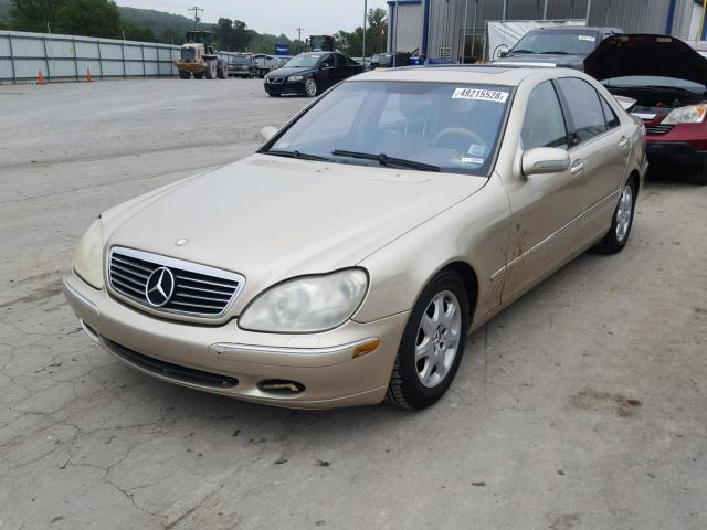 WDBNG70J82A291314 - 2002 MERCEDES-BENZ S 430 GOLD photo 2