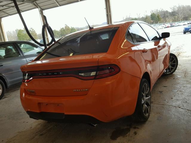 1C3CDFBAXDD338678 - 2013 DODGE DART SXT ORANGE photo 4