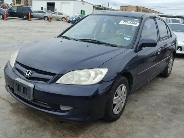 2HGES16344H619050 - 2004 HONDA CIVIC DX V BLUE photo 2