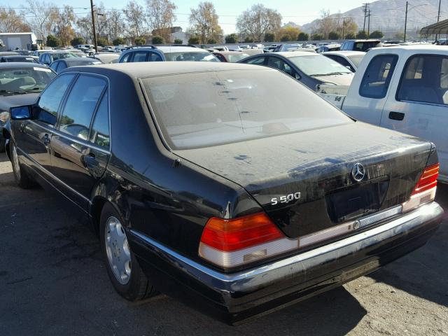 WDBGA51E7SA271703 - 1995 MERCEDES-BENZ S 500 BLACK photo 3