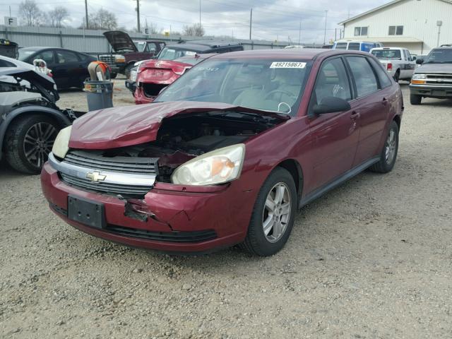 1G1ZT64804F249296 - 2004 CHEVROLET MALIBU MAX MAROON photo 2