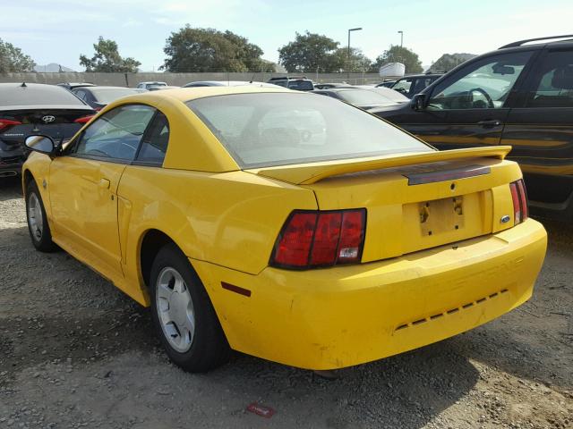 1FAFP4049XF123793 - 1999 FORD MUSTANG YELLOW photo 3