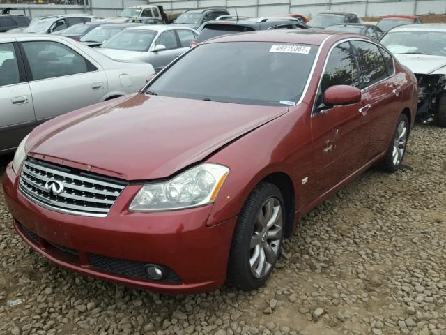 JNKAY01F86M252255 - 2006 INFINITI M35 BASE RED photo 2