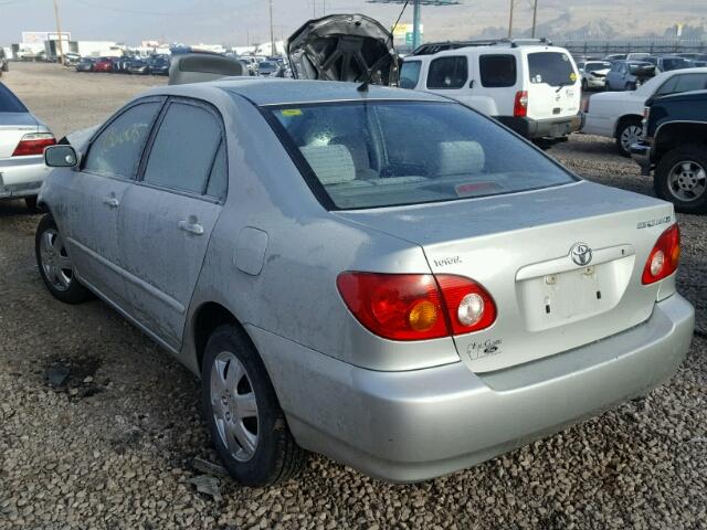 2T1BR32EX3C008075 - 2003 TOYOTA COROLLA CE SILVER photo 3