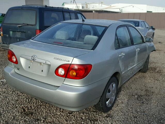 2T1BR32EX3C008075 - 2003 TOYOTA COROLLA CE SILVER photo 4