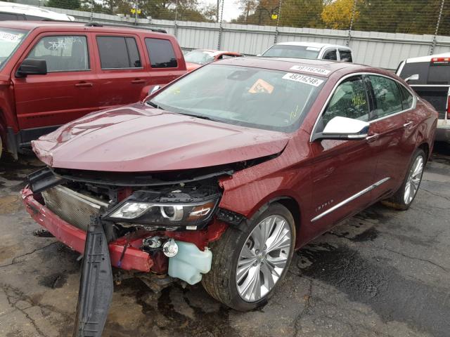 2G1145S37H9179581 - 2017 CHEVROLET IMPALA PRE ბურგუნდია ფოტო 2