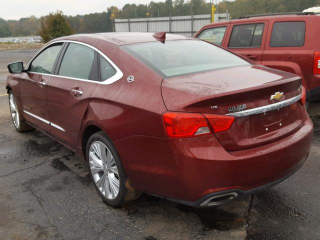 2G1145S37H9179581 - 2017 CHEVROLET IMPALA PRE BURGUNDY photo 3