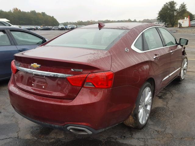 2G1145S37H9179581 - 2017 CHEVROLET IMPALA PRE BURGUNDY photo 4