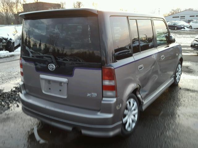 JTLKT324540169264 - 2004 TOYOTA SCION XB GRAY photo 4