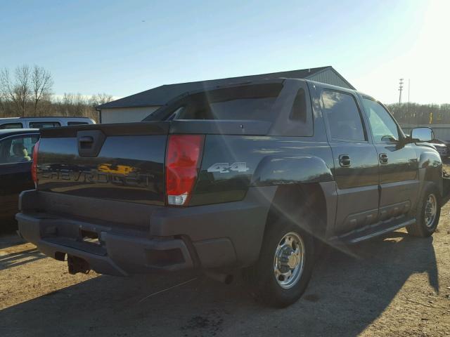 3GNGK23G73G191680 - 2003 CHEVROLET AVALANCHE GREEN photo 4