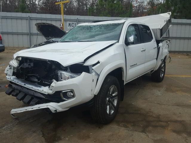 3TMGZ5AN7GM013976 - 2016 TOYOTA TACOMA DOU WHITE photo 2