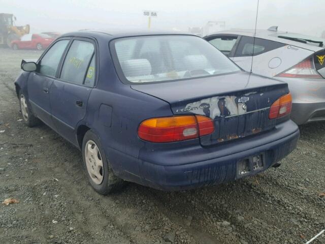 1Y1SK5281WZ429117 - 1998 CHEVROLET GEO PRIZM 蓝色 照片 3