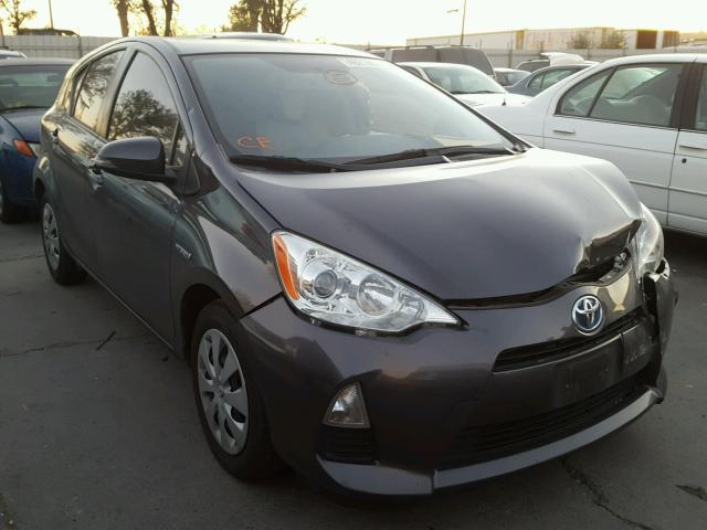 JTDKDTB35D1555662 - 2013 TOYOTA PRIUS C CHARCOAL photo 1