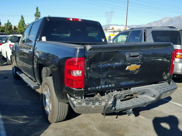 3GCPCSE04DG147367 - 2013 CHEVROLET SILVERADO BLACK photo 3