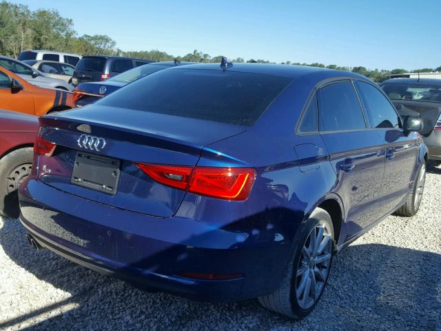 WAUA7GFF6G1016516 - 2016 AUDI A3 PREMIUM BLUE photo 4